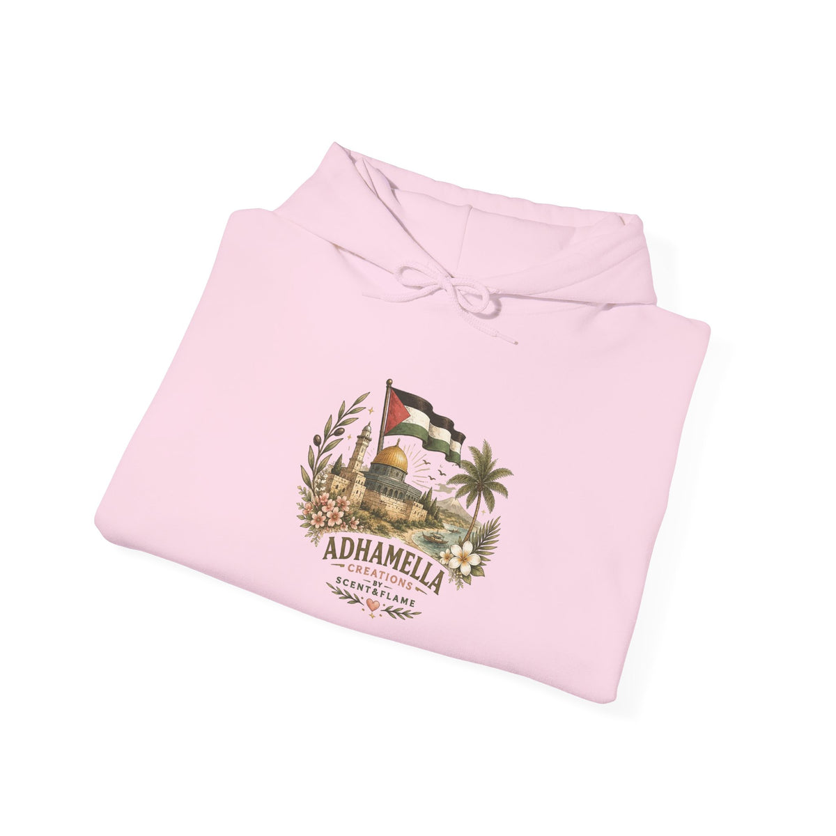 Coastal Hoodie - Floral Sunset Graphic Women's Hooded Sweatshirt