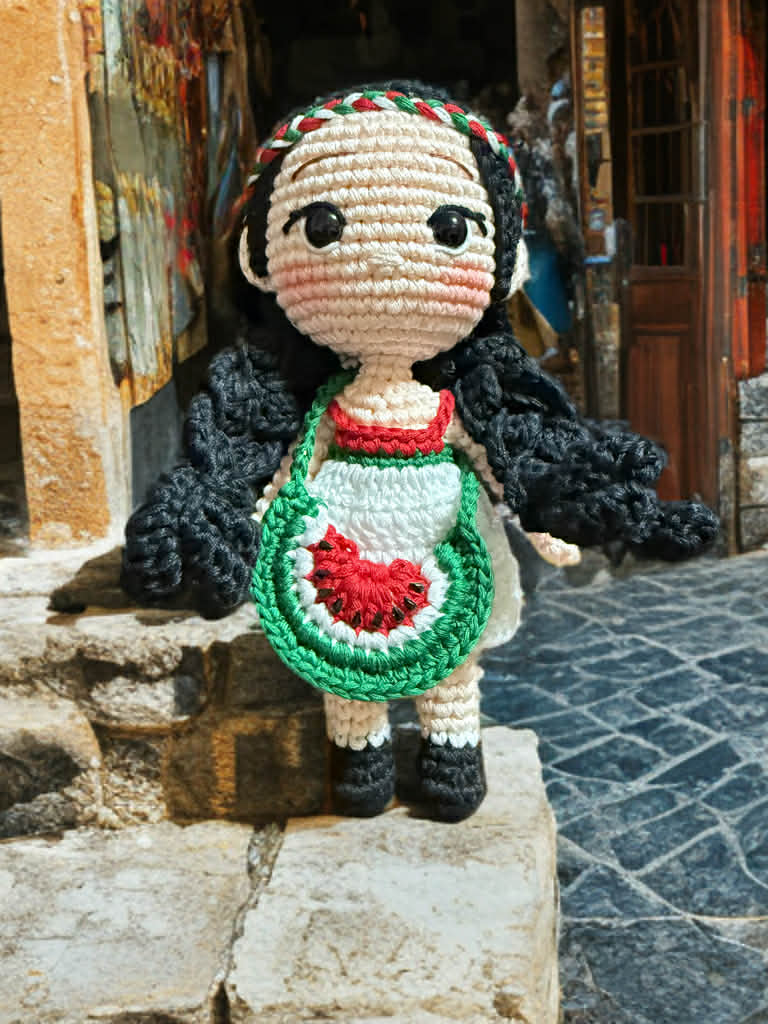 Palestine Inspired Amigurumi Doll