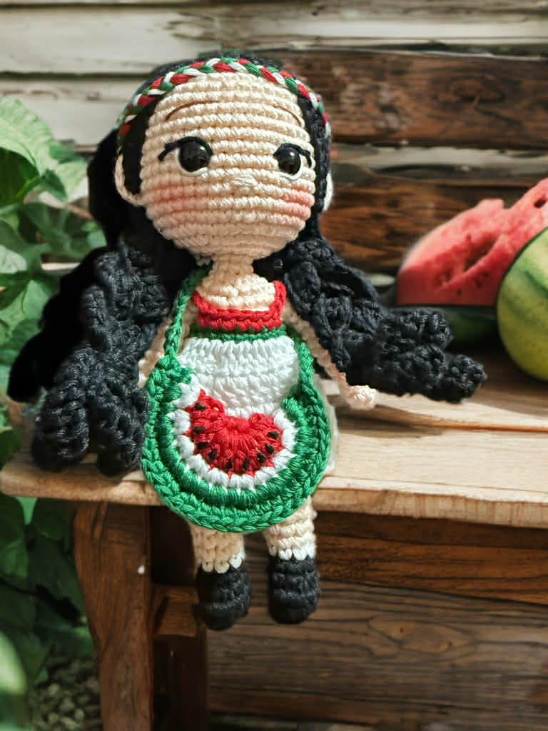 Palestine Inspired Amigurumi Doll