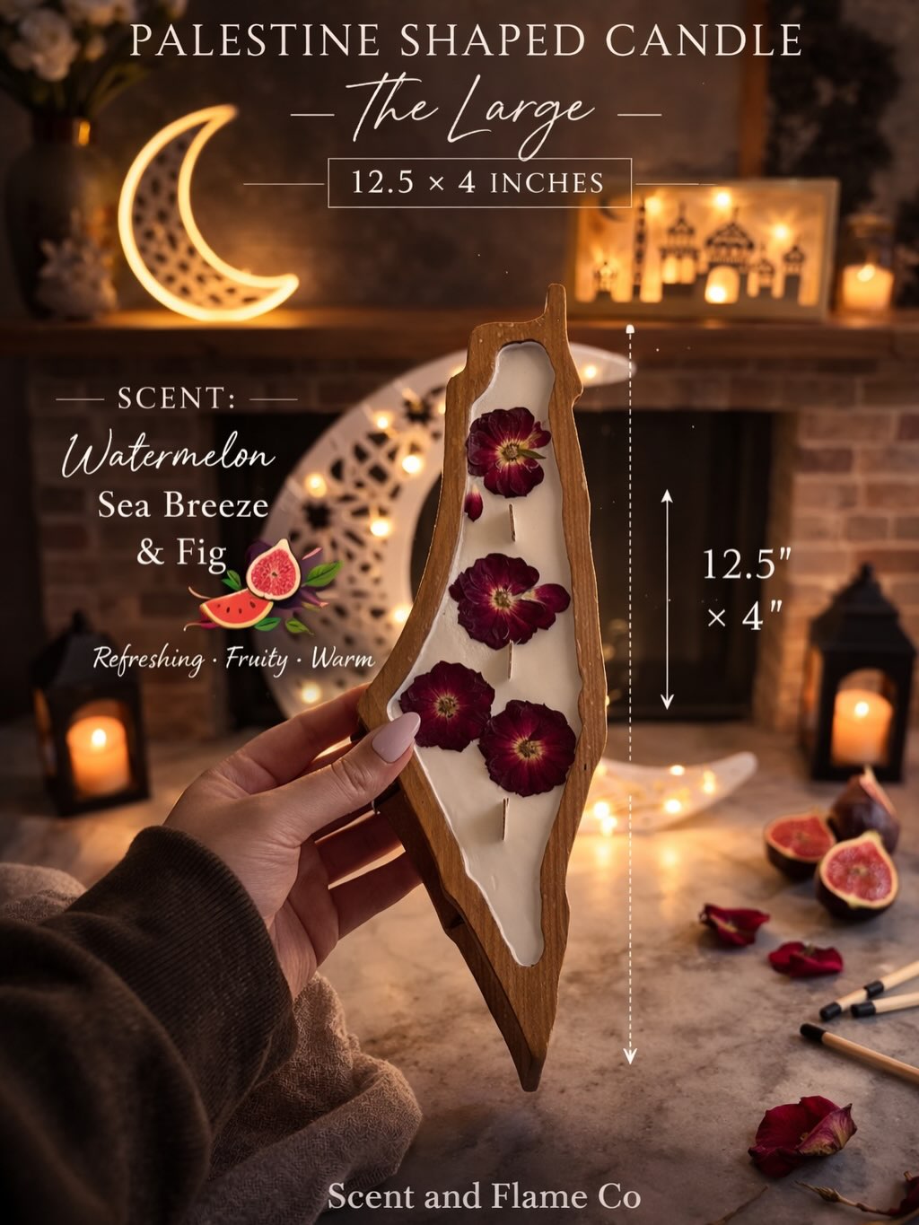 Palestine Wood Candle