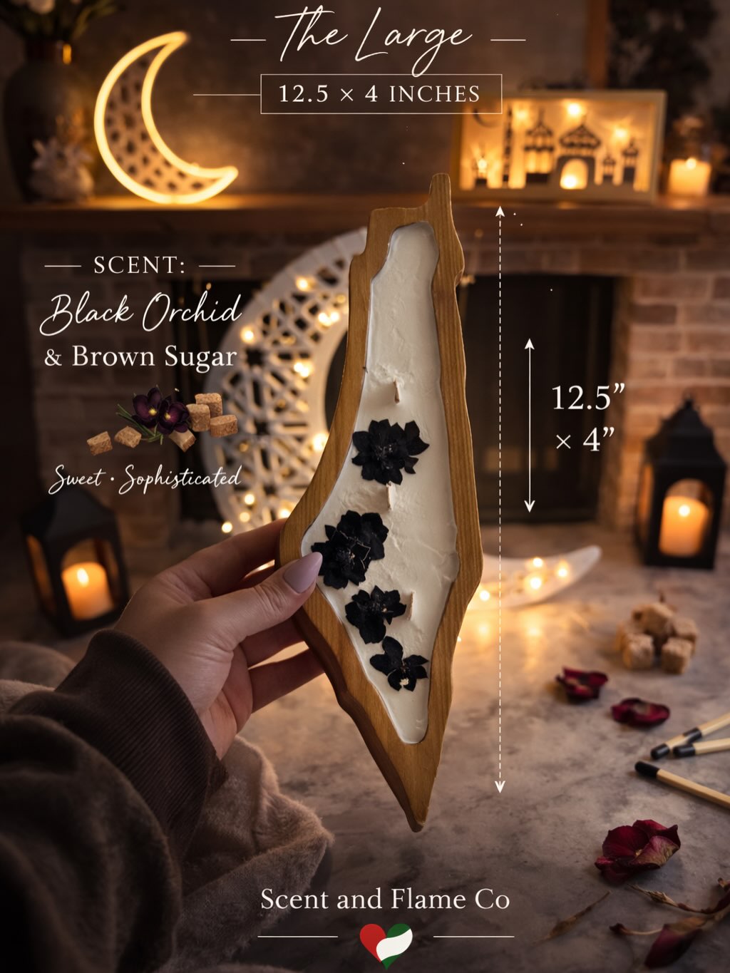 Palestine Wood Candle