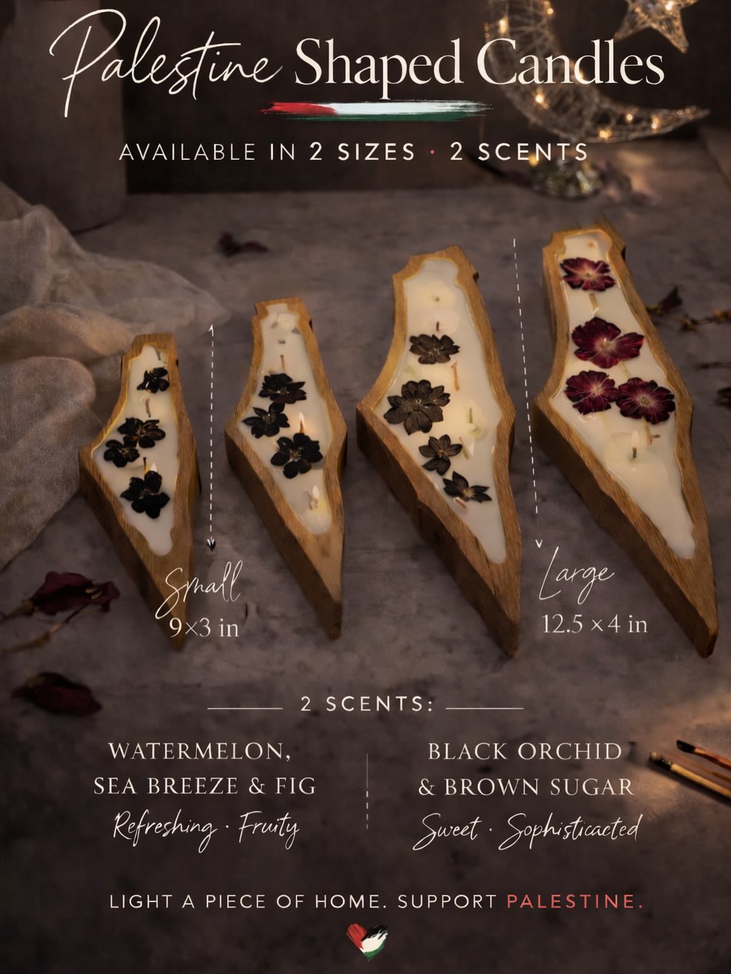 Palestine Wood Candle