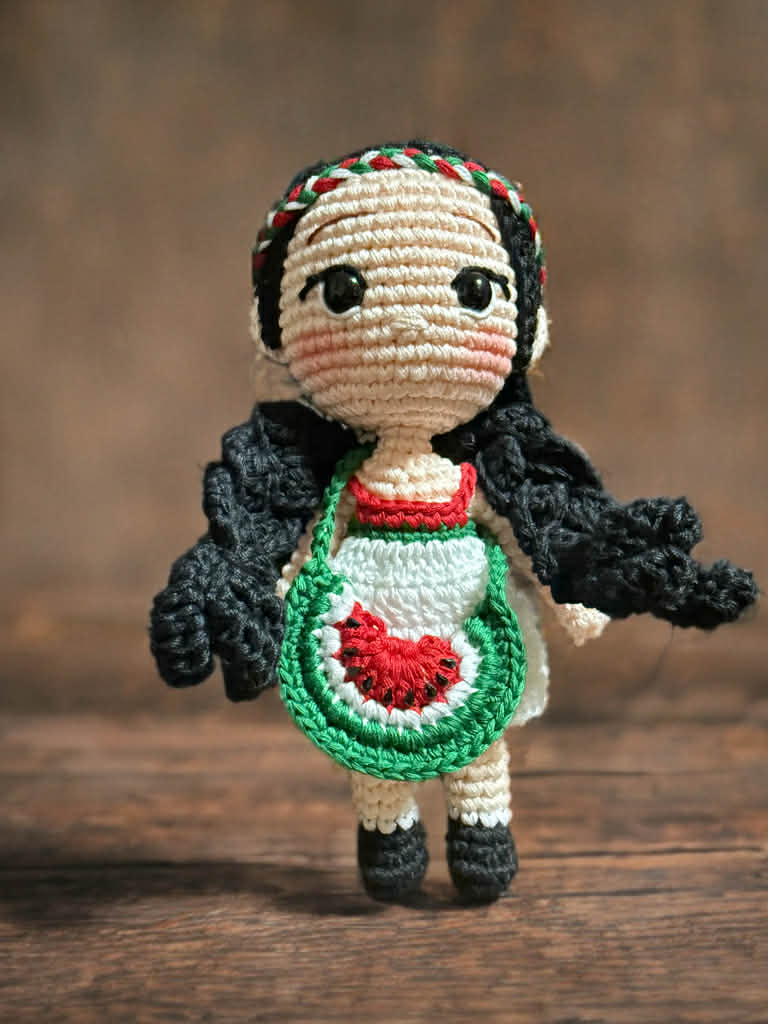 Palestine Inspired Amigurumi Doll