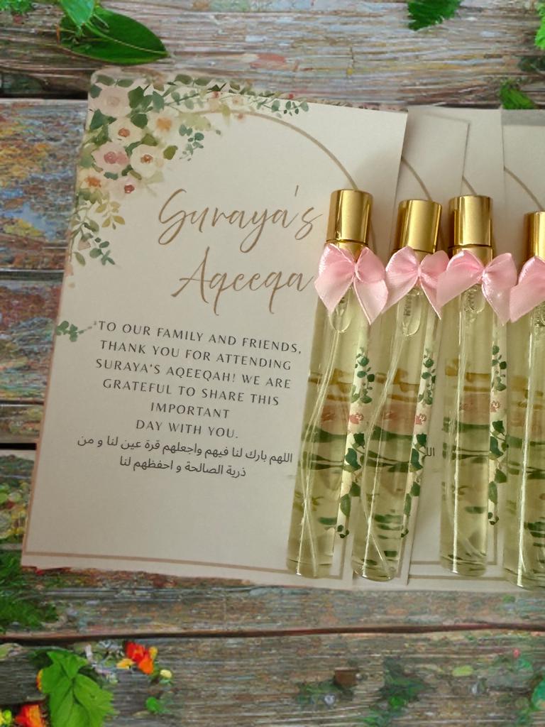 Customizable Scents Wedding Favors-Luxury Inspired