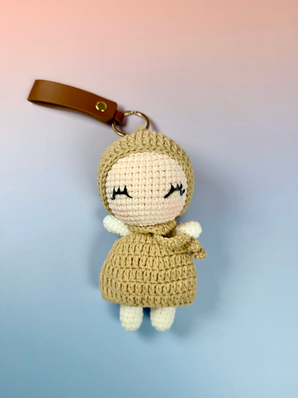 Keychain of Hope- Palestine Flag, Watermelon, Amigurumi Pink or Khaki