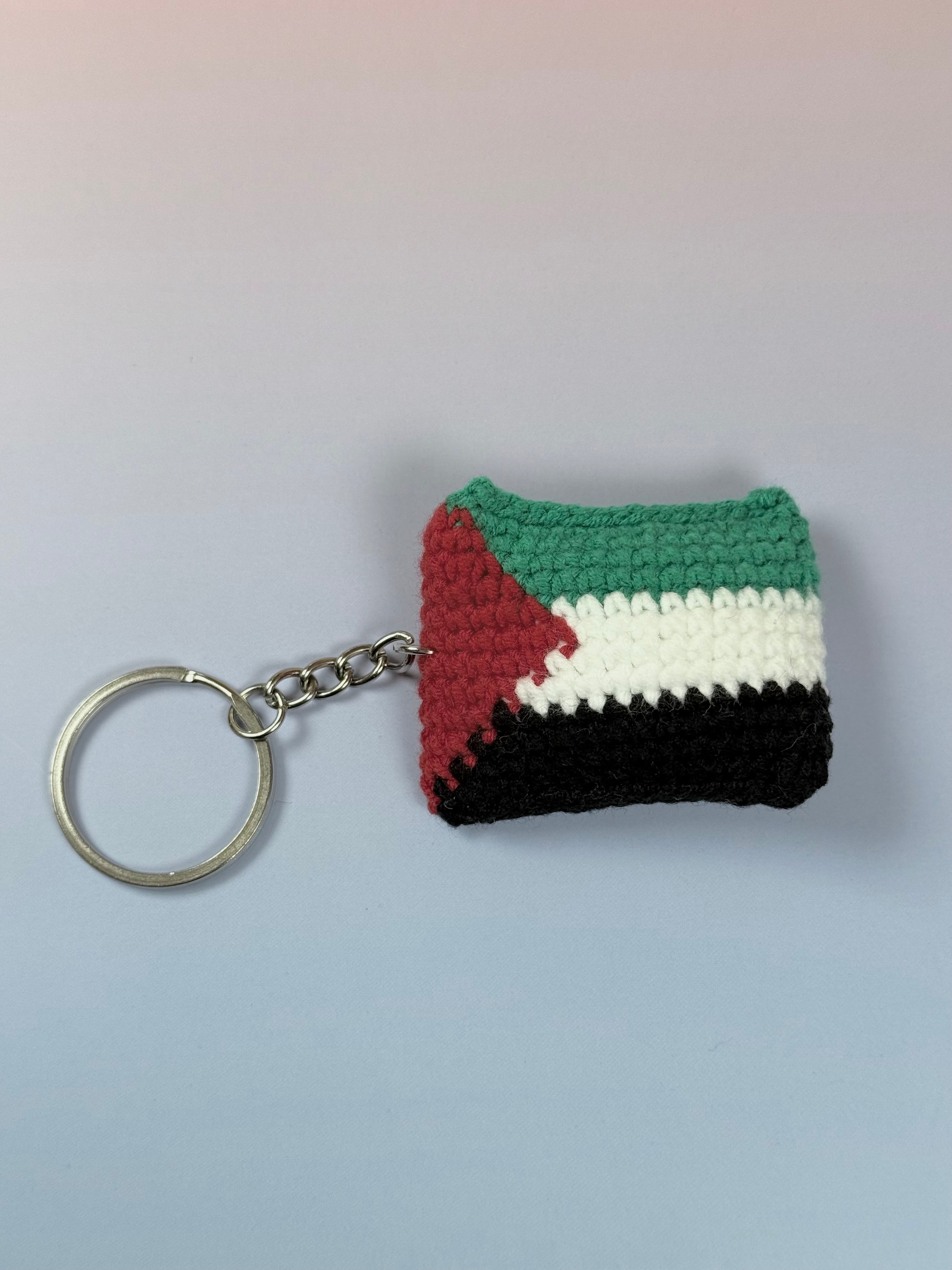 Keychain of Hope- Palestine Flag, Watermelon, Amigurumi Pink or Khaki