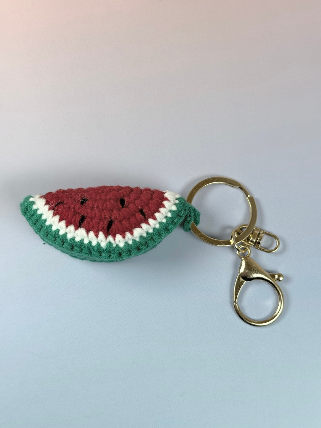 Keychain of Hope- Palestine Flag, Watermelon, Amigurumi Pink or Khaki